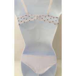 Ensemble soutien gorge avec slip et dentelle, bonnet B