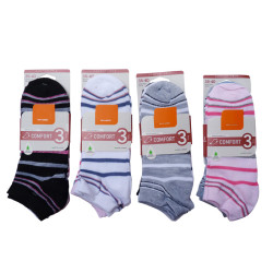 Pack de chaussettes courtes en coton pour femme