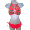 Maillot de bain brassière fleurs, S